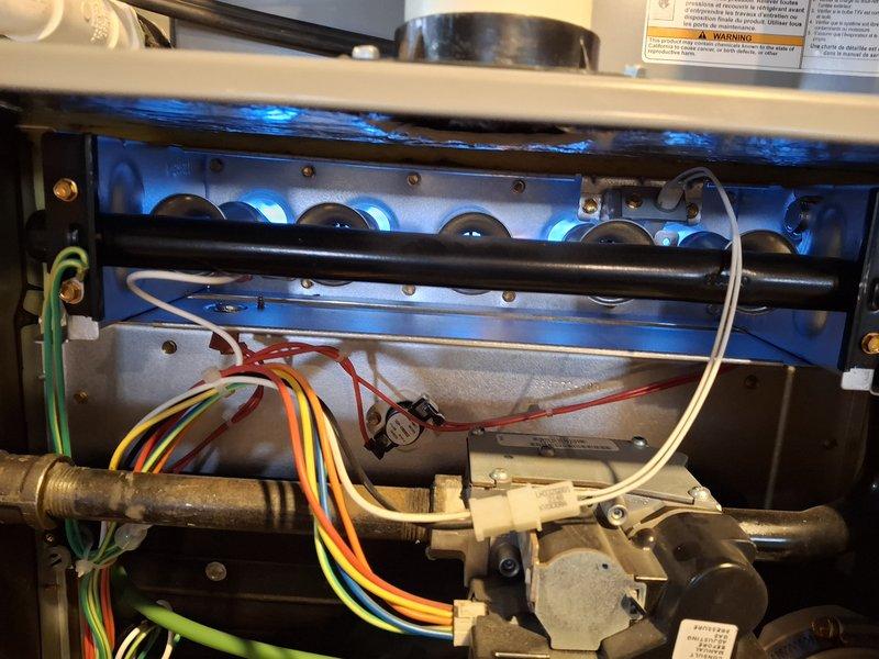 Performed comprehensive heating tune-up on furnace system. Inspected burner assembly confirming proper ignition with clean blue flames across all elements. Conducted diagnostic testing with electronic analyzer to verify system parameters within manufacturer specifications.