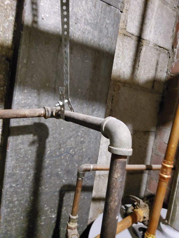 Performed gas shutoff procedure on Lochinvar water heater system. Inspected plumbing infrastructure including copper pipes and connections for safety compliance. Parts retained in shop for subsequent installation. Customer's payment processed with authorization for remaining balance on credit card.