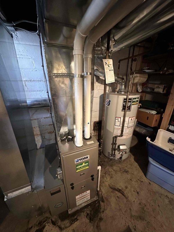 Responded to a no heat call for a York furnace under 10 years old. Diagnostic inspection revealed significant corrosion on the control board with damaged wiring connections. Replaced control board assembly, tested system operation through multiple heating cycles, and verified proper airflow throughout the home. System now functioning within manufacturer specifications.