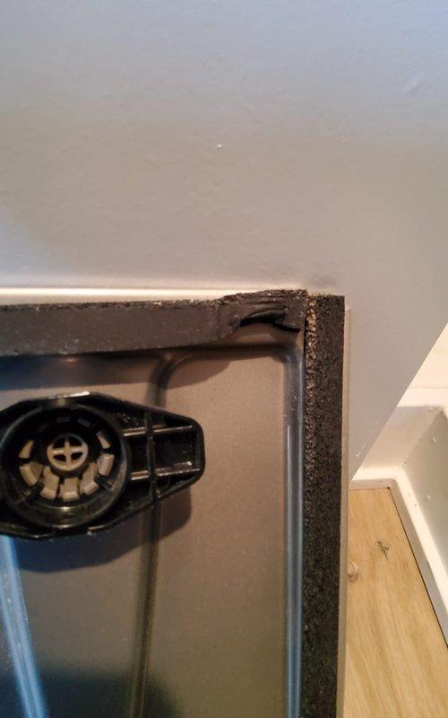 Responded to service call for non-functioning thermostat. Inspected Carrier furnace system with PVC venting in utility area. Found damaged connection at thermostat wiring which was causing communication failure; repaired connection and tested system through complete heating cycle to confirm proper operation.