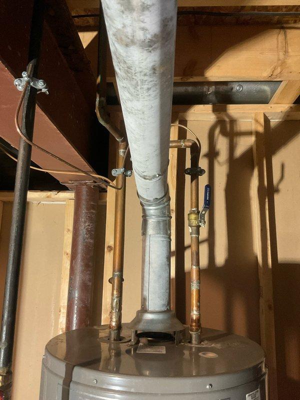 Performed scheduled maintenance on Rheem water heater system, including a complete tankless flush to remove mineral buildup. Inspected all copper pipes, valves, and connections for proper function and signs of wear. Replaced air filter to maintain optimal system performance and efficiency.