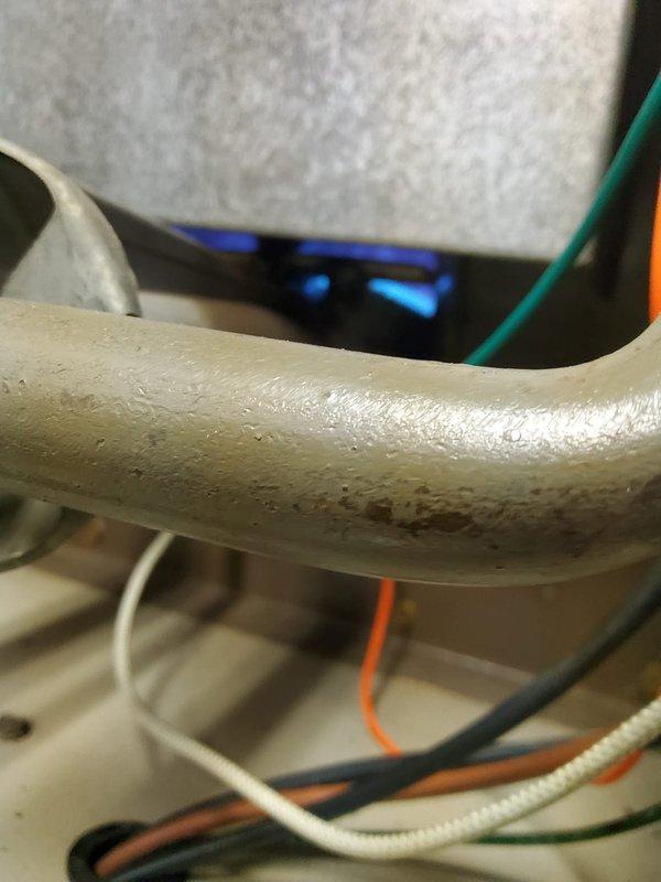 Performed routine furnace tune-up, inspecting gas burner assembly which showed proper blue flame ignition and combustion. Examined heat exchanger, blower motor, and electrical connections which were all functioning within specifications. System is operating efficiently with no issues detected.
