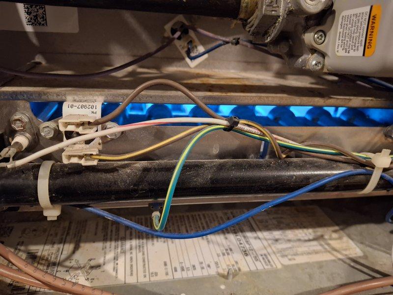 Performed comprehensive heating tune-up on HP furnace system. Conducted diagnostic testing using UEI meter to verify proper system parameters including temperature differentials and electrical readings. Inspected and verified integrity of wiring connections, ensuring all components were properly secured with zip ties and connections were clean and tight.