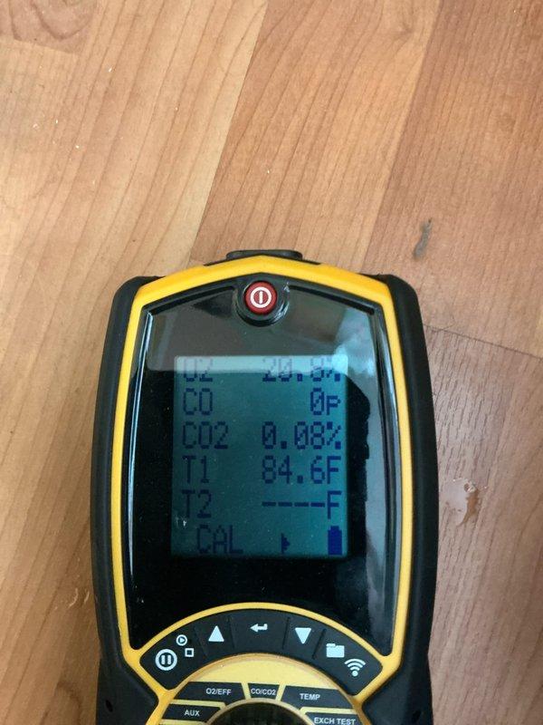 Performed comprehensive boiler tune-up as part of the BOGO MVP service plan renewal. Conducted combustion analysis with readings of CO2 at 0.08% and supply air temperature at 84.6°F. Inspected burner assembly and electrical connections, confirming proper operation of all components.