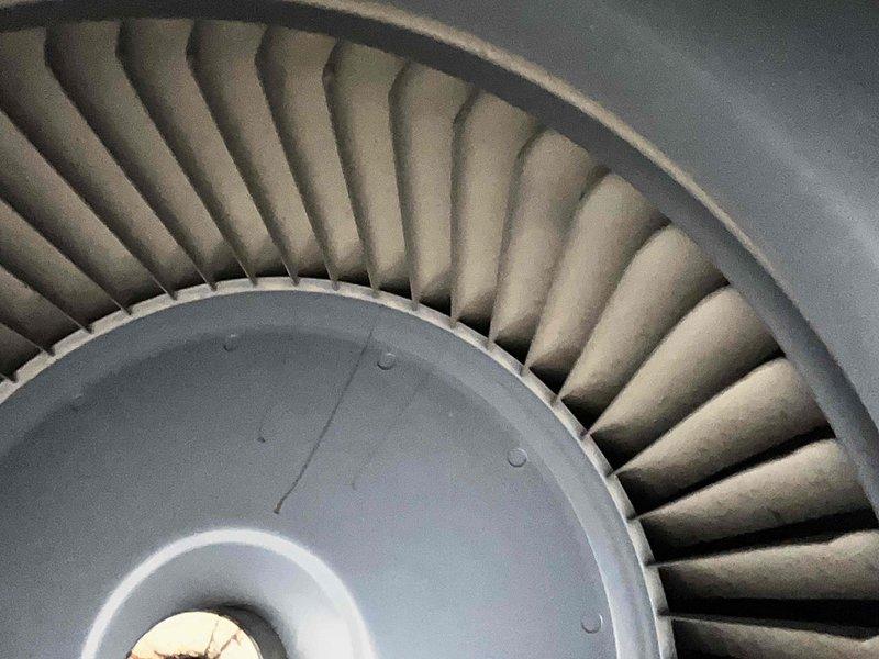 Performed scheduled Home Plan Heating Tune Up on dual furnace system. Inspected and cleaned blower wheel assemblies on both units, documenting condition with photos. Both furnaces functioning properly after maintenance service completed.