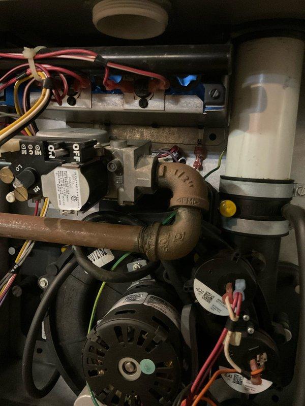 Performed annual maintenance on boiler and furnace system. Conducted combustion analysis using UEi analyzer, confirming proper O2 (12.4%), CO2 (4.9%), and CO (20ppm) levels. Inspected heat exchanger, electrical connections, and verified proper operation of all components including condensate system and burner assembly.
