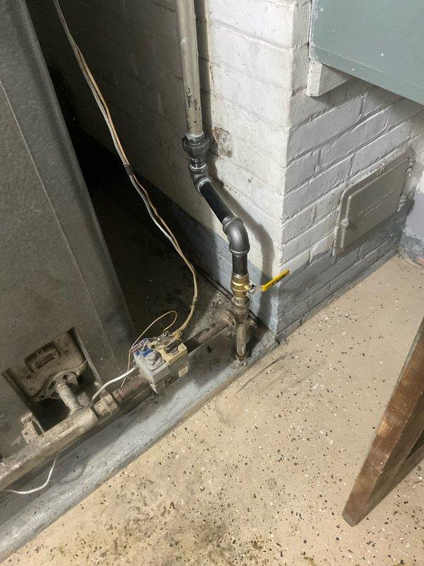 Successfully installed a new 40-gallon tall water heater with proper gas connections and shut-off valve. Completed all required plumbing work including copper pipe connections, venting, and verified proper functionality of the Bradford White unit.