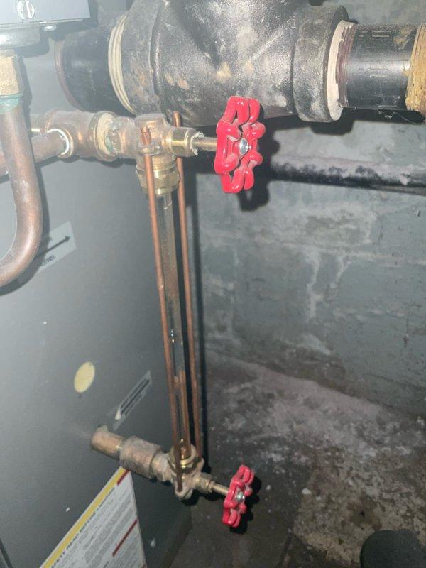 Performed scheduled maintenance on multiple heating systems including boiler, garage heater, and two furnaces under MVP service plan. Inspected Honeywell control system (model 1097) and associated valves and piping connections. Diagnosed excessive noise from boiler (loud clanging) and recommended further assessment of potential mechanical issues or water flow restrictions.