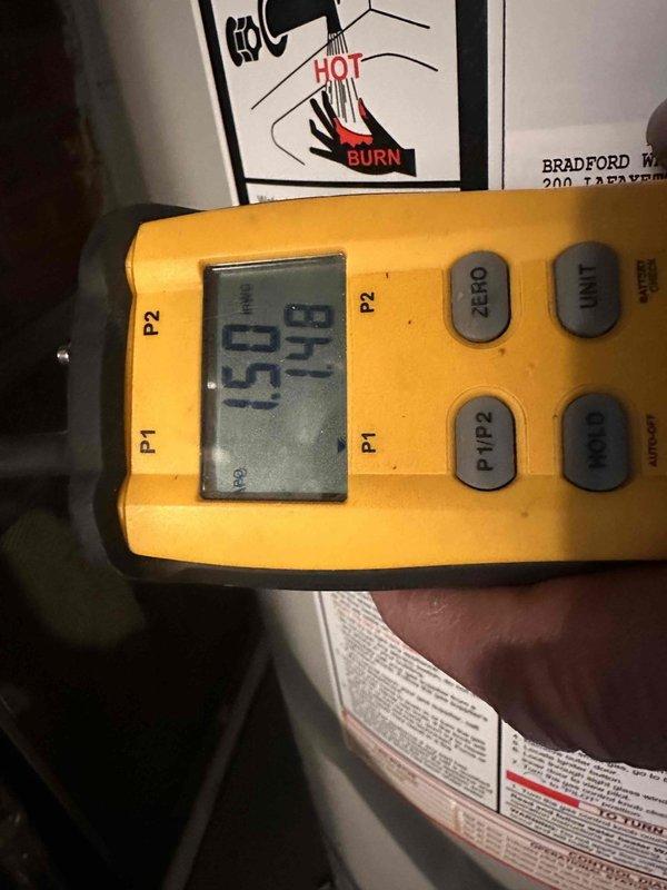 Performed comprehensive heating maintenance under Home Plan service agreement. Inspected blower motor assembly, capacitor, and electrical control components for proper operation. Conducted pressure testing with readings at 150.4, ensuring system is operating within manufacturer specifications.