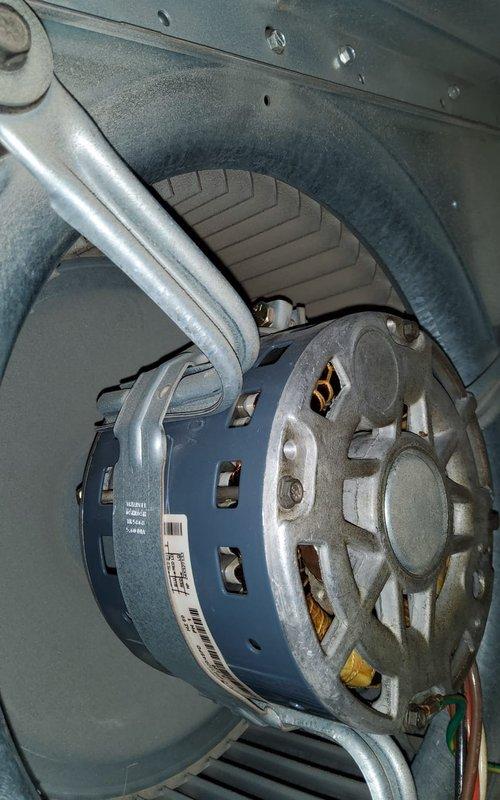Performed routine maintenance on 4-year-old heating system. Inspected blower motor assembly and fan operation for proper functionality. Examined furnace and air handler connection points, confirming proper ductwork installation and system integrity. All components operating within normal parameters.