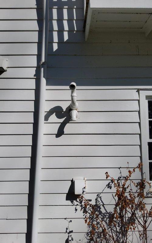 Successfully installed new 3" PVC exhaust and intake venting system on exterior wall, including proper elbow joints and connections to ensure proper ventilation. Completed all necessary exterior fittings with weather-resistant materials to maintain system integrity and efficiency.