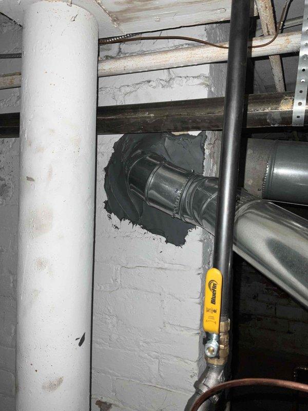 Successfully replaced aging water heater in basement mechanical room. Installed new 3/4 water heater with proper connections to existing copper piping and ventilation system. Ensured all fittings were secure and system was operational before completing the job.