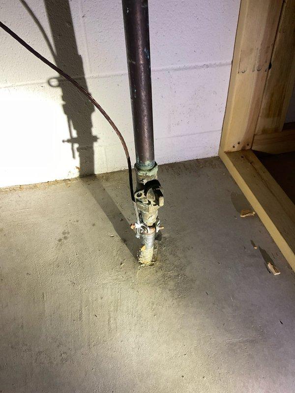 Conducted a free plumbing assessment to evaluate installation options for a city-required water leak detection device. Inspected existing plumbing infrastructure, including main water supply line, meter assembly, and associated valves. Documented current system configuration with photos to prepare detailed quote for leak detection solution as requested.