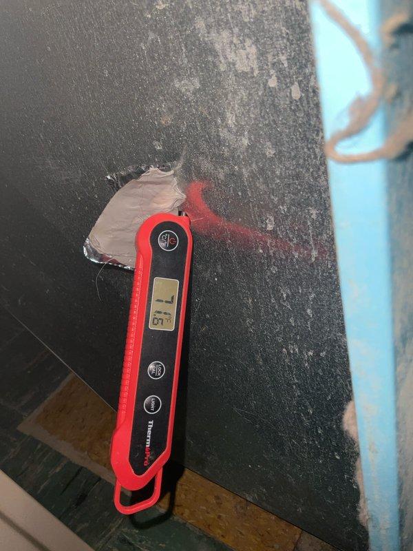 Performed annual tune-up on 3-year-old furnace, measuring supply temperature (91.1°F) and return temperature (123°F). As requested, checked water pressure and verified cooling speed was set to high for optimal system performance.