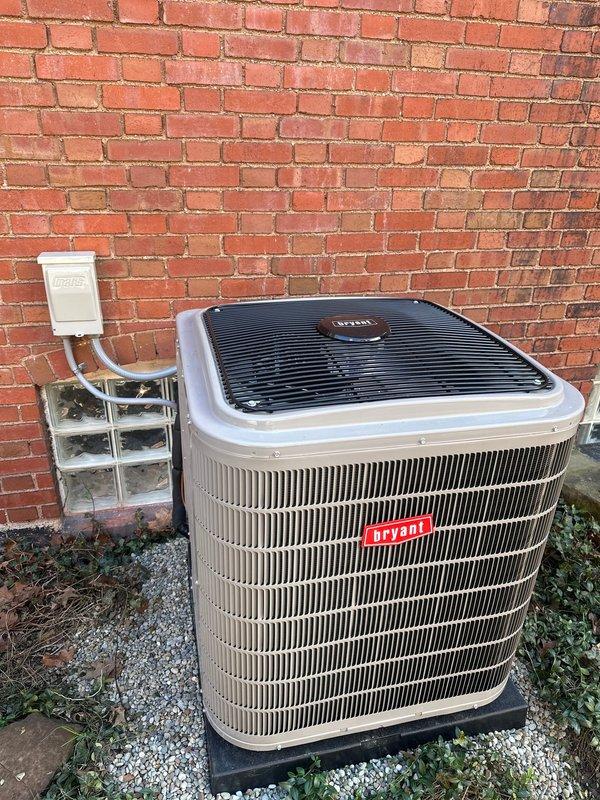Successfully installed a complete Bryant HVAC system including a new outdoor AC unit mounted on a composite pad with proper electrical connections. Installed Unico high-velocity ductwork throughout the first floor, with flexible insulated ducts properly routed through the utility area to ensure efficient airflow distribution.