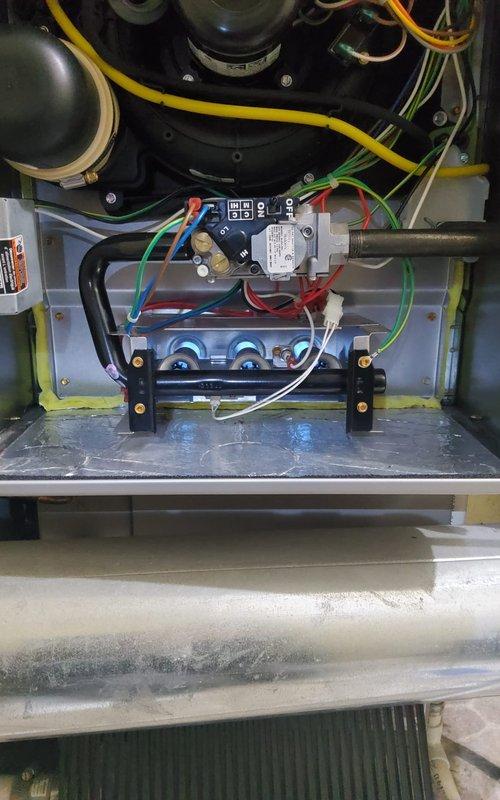 Successfully installed Nu-Shield air purification system within HVAC unit. Accessed internal components, connected wiring to main control board, and verified proper integration with existing system. Final inspection confirmed system functioning correctly with all connections secure.