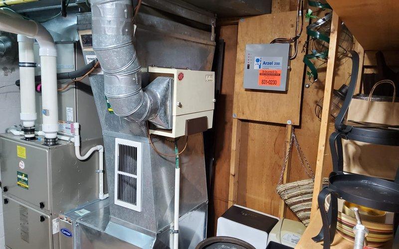 Performed scheduled heating system maintenance on a residential furnace unit per maintenance agreement. Inspected all components including ductwork, electrical connections, and combustion system for proper operation. System is functioning within normal parameters with no issues identified; documentation completed with photo verification of equipment condition.