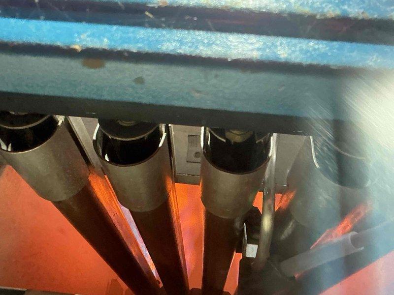 Completed annual Home Plan inspection on steam boiler system. Performed comprehensive examination of heat exchanger components, burner assembly, and internal mechanical systems. Heat exchanger fins showed significant accumulation of dust, debris, and surface oxidation requiring attention during next maintenance cycle. All burner rollers and mounting hardware inspected and found to be structurally sound with normal wear patterns on protective coatings. System operational and safe for continued use.
