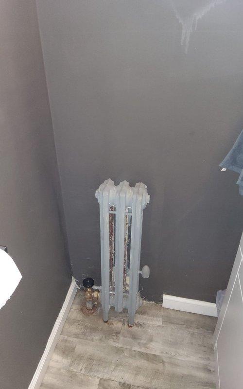 Replaced three steam valves servicing the kitchen and bathroom radiators, and installed a new steam vent on the living room radiator. All components were tested and verified for proper operation. System is functioning correctly with no leaks detected.