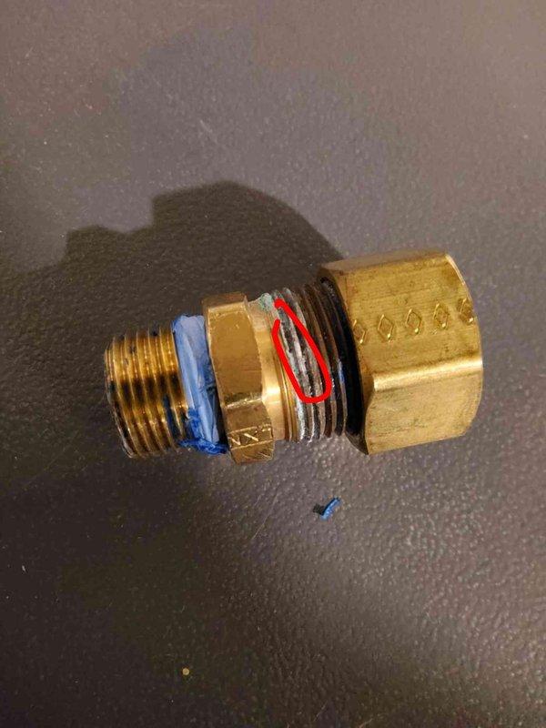 Responded to boiler service call regarding water supply and auto-feeder valve concerns. Upon inspection, diagnosed failed water supply valve assembly. Removed defective brass valve fitting with damaged seals and replaced with new component, restoring proper water feed to the boiler system and resolving the issue reported by both landlord and tenant.