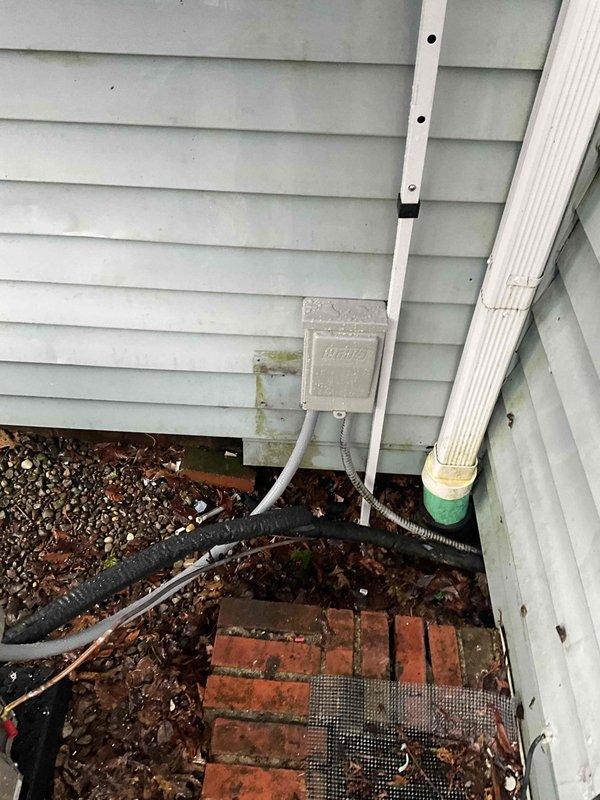 Completed full HVAC system replacement including outdoor condensing unit and indoor evaporator coil. Existing refrigerant line set was pressure tested, inspected for integrity, and reused to minimize installation time and cost. Existing thermostat was retained and reconnected to new equipment. Unit was mounted on existing pad, electrical connections were made to junction box with proper disconnect, and condensate drain line was verified for proper operation. System was evacuated, charged to manufacturer specifications, and tested for proper operation including airflow, temperature differential, and refrigerant pressures.