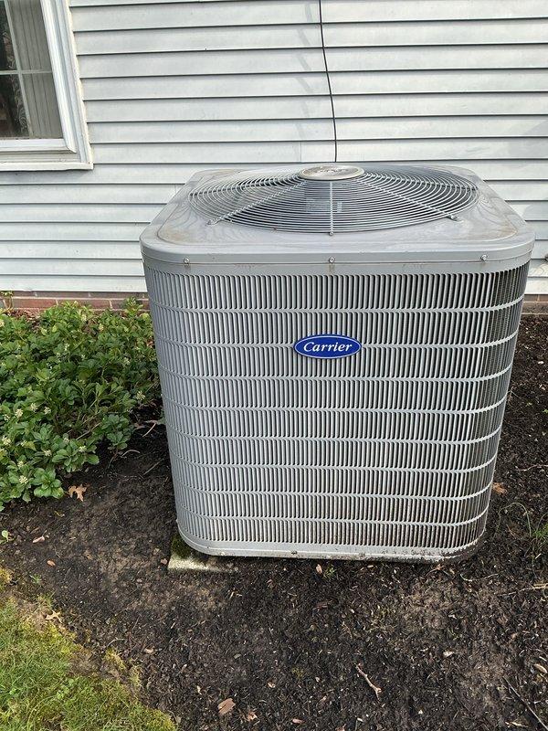 Performed routine preventative maintenance on an 11-year-old Carrier air conditioning system. Unit was inspected, cleaned, and tested to ensure optimal cooling performance for the upcoming season. All components were found to be operating within normal parameters, and the system is ready for continued service.