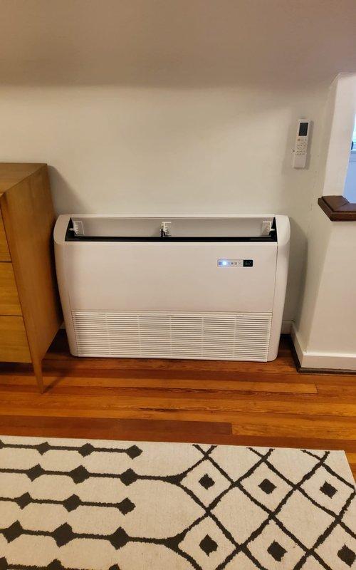 Performed comprehensive preventive maintenance on a 3-year-old Mitsubishi mini-split system with 4 indoor head units. Inspected all wall-mounted air handlers, cleaned filters and coils, verified proper refrigerant levels, tested system operation across all zones, and confirmed optimal performance of both indoor and outdoor components. All equipment operating within manufacturer specifications with no issues identified.