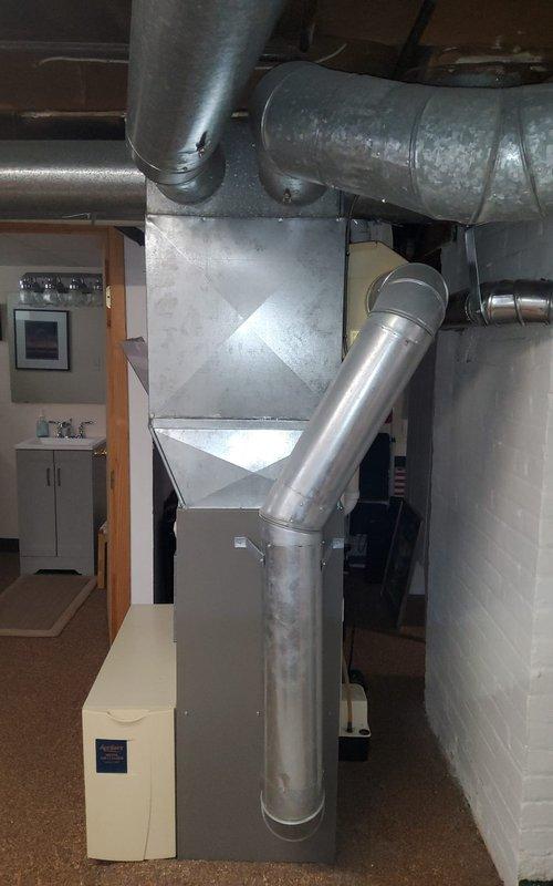 Responded to service call for AprilAire 550 humidifier experiencing water leakage issues on Lennox furnace system. Upon inspection, diagnosed malfunctioning drain pump causing water to overflow from humidifier unit rather than properly evacuating through drainage system. Verified humidifier age exceeded 10 years, consistent with typical pump failure timeline. Tested pump operation and confirmed lack of proper function. Recommended pump replacement to resolve dripping condition and prevent potential water damage to surrounding area and HVAC equipment.