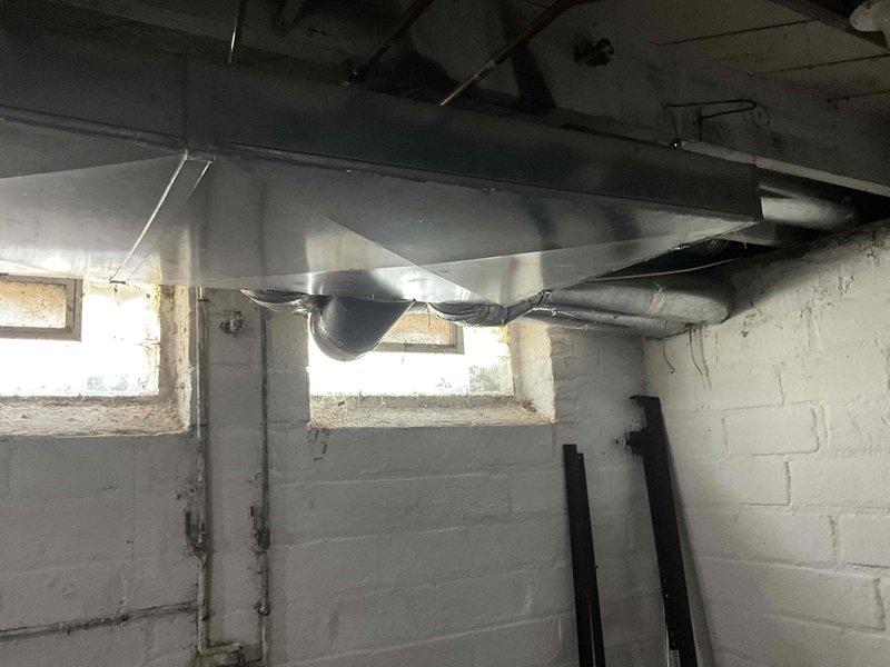 Responded to no-heat service call at rental property to assess furnace system and provide replacement estimate. Upon inspection of basement mechanical room, evaluated existing HVAC infrastructure including ductwork configuration and determined heating system was non-operational and required full replacement. Documented equipment condition, ductwork layout, and existing utility connections including water heater proximity for coordination of new furnace installation. Prepared comprehensive replacement estimate for property owner covering furnace equipment and installation requirements.