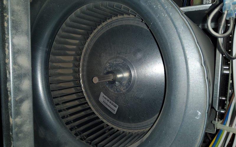 Completed annual maintenance on one-year-old gas furnace and air conditioning system in basement utility area. Performed comprehensive inspection of furnace components including blower wheel assembly, verified proper operation of forced-air heating system, checked all ductwork connections and insulation integrity, and inspected gas line connections and electrical components. Conducted preventive maintenance on A/C system per manufacturer specifications, cleaned blower wheel of dust accumulation, verified all safety labels and warning stickers were intact, and confirmed both heating and cooling systems are operating within normal parameters for continued reliable performance.