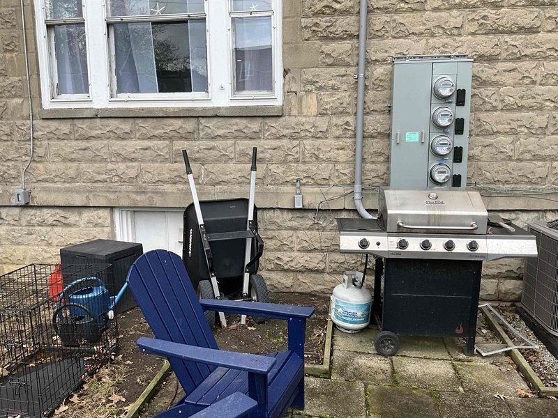 Conducted on-site assessment for mini split installation on third floor of residential property. Evaluated exterior wall mounting location, verified electrical service capacity at existing meter bank, and inspected interior electrical panel to confirm adequate breaker availability and proper grounding for new system installation.