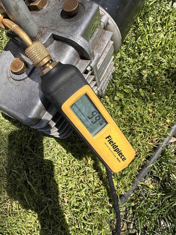 Completed full Bryant air conditioning system installation including outdoor condensing unit, indoor evaporator coil, thermostat, and refrigerant line set. System was charged with refrigerant, pressures verified and documented within manufacturer specifications, and all components tested for proper operation. Installation included integration with existing furnace system, proper insulation of refrigerant lines, and final system startup with performance verification.