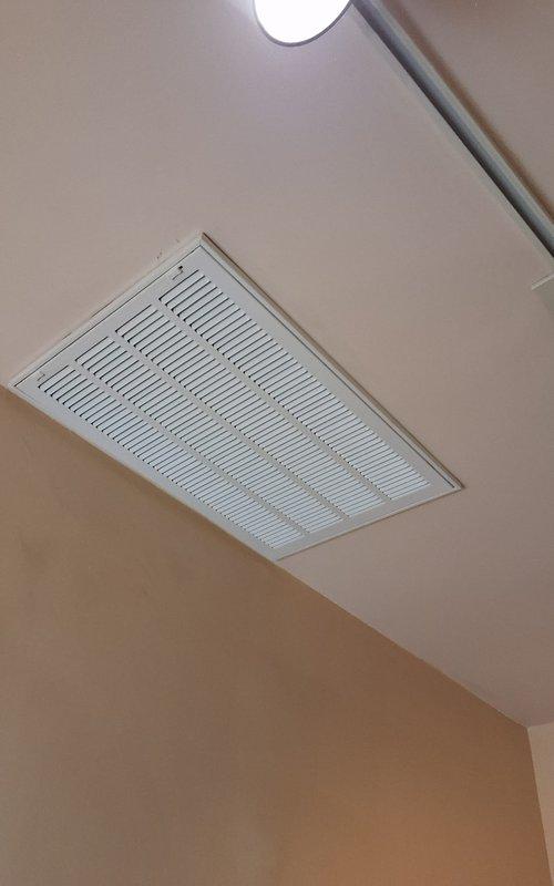 Completed full HVAC system installation including air handler placement in attic space. Installed new ductwork runs to all bedrooms, second floor bathroom, and kitchen on first floor. All supply vents and return air grilles installed and operational, ensuring proper airflow distribution throughout the residence.
