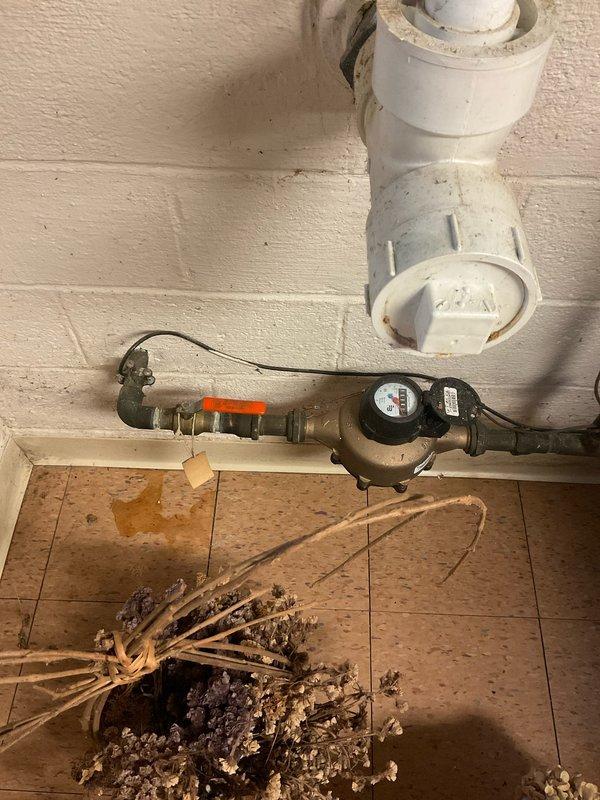 Completed comprehensive plumbing assessment as part of recurring home maintenance plan. Inspected basement plumbing infrastructure including manifold system with multiple zone valves, horizontal pipe runs with proper support hangers, water meter assembly with shut-off valves, and vertical PVC drain/vent stack. All components photographed and found to be in serviceable condition with no immediate repairs required.