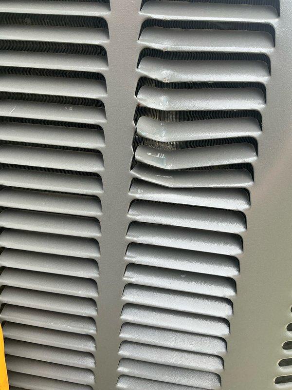 Completed maintenance plan renewal for residential HVAC system. During inspection, observed frost accumulation on evaporator coil and condensation on supply air grille, indicating potential airflow restriction or refrigerant issue that will require monitoring. Customer advised of maintenance plan options and coverage details.