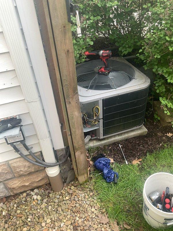 Performed comprehensive preventive maintenance on 7-year-old air conditioning system. Conducted system performance diagnostics using refrigerant manifold gauge, verifying R410A refrigerant pressures and temperatures within manufacturer specifications. Completed routine maintenance procedures including inspection of condenser unit, coil cleaning assessment, and overall system operational check to ensure optimal cooling performance for the season.
