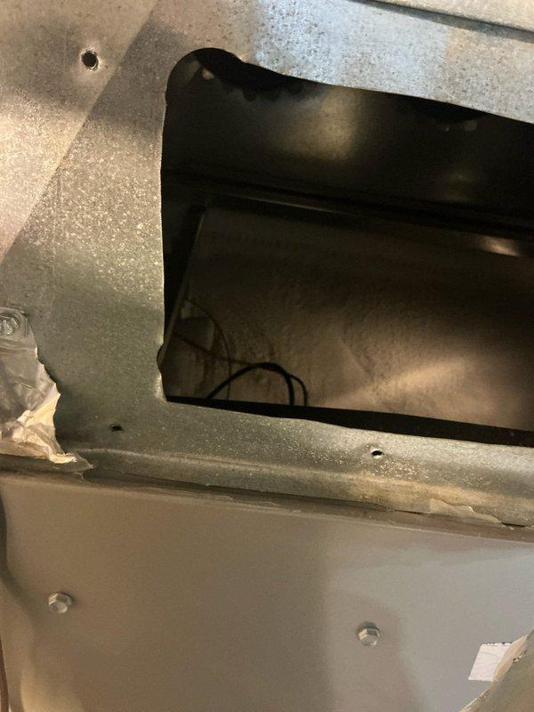 Responded to service call for air conditioning system experiencing unusual noise, ice buildup on evaporator coil, and complete system failure. Upon arrival, confirmed unit required thawing before diagnostic procedures could be performed per protocol. Allowed adequate time for ice accumulation to melt completely from evaporator coil and refrigerant lines. Once system was fully thawed, conducted comprehensive diagnostic evaluation including inspection of air handler components, drain pan condition, and electrical connections. Documented internal equipment condition and manufacturer specifications for warranty consideration.