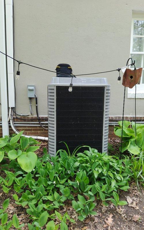 Completed routine cooling system maintenance tune-up on residential HVAC system as part of home maintenance plan. Performed comprehensive inspection of outdoor condensing unit and indoor air handling equipment located in attic space, checking refrigerant levels, electrical connections, and ductwork integrity. Customer has been notified that a follow-up appointment will be scheduled to address any additional service needs identified during this inspection.