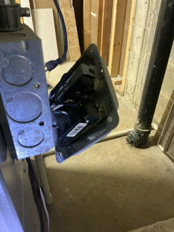 Responded to no heat call on first floor with second floor heating operational. Upon arrival, accessed furnace in unfinished area and performed system diagnostics. Found furnace burners igniting and operating properly as evidenced by stable blue flame pattern across burner assembly. Verified all electrical connections and wiring harnesses were properly secured and showed no signs of failure. Traced heating zones and determined first floor thermostat wiring issue preventing call for heat from reaching furnace control board. Corrected wiring connections and restored proper communication between first floor thermostat and heating system. Cycled system multiple times to confirm reliable operation. First floor heat now functioning normally with proper temperature control restored.