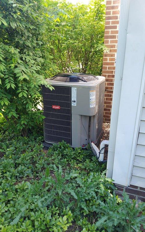 Completed comprehensive AC tune-up on three-year-old Bryant air conditioning system at residential property. Performed standard preventive maintenance procedures including inspection of outdoor condenser unit, verification of proper system operation, and documentation of equipment condition. All components found operating within normal parameters with no deficiencies noted at time of service.