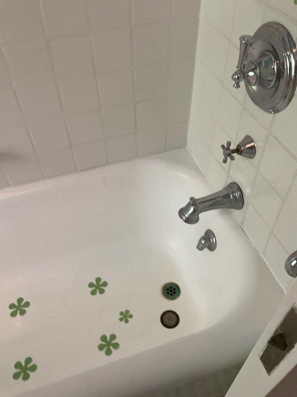 Responded to service call for slow-draining bathtub. Upon inspection, assessed the bathtub drain system including the primary drain and overflow drain assembly with chrome fixtures. Cleared the obstruction causing the slow drainage issue and verified proper water flow through the drain system to ensure complete resolution.