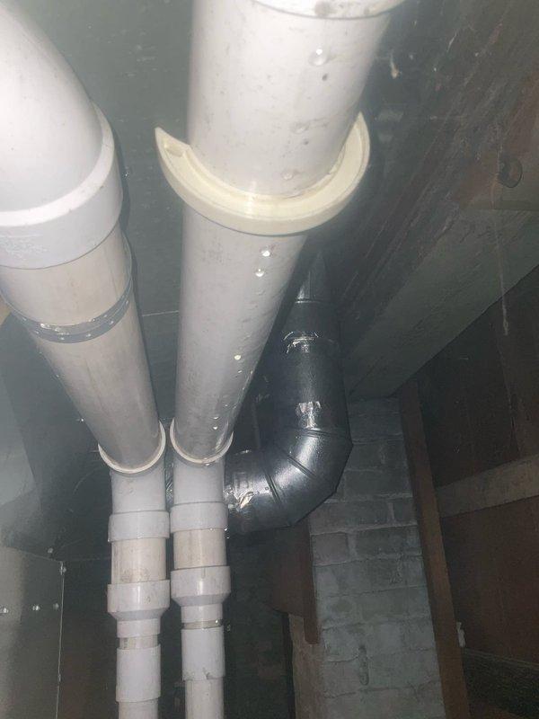 Responded to complaint of insufficient cooling on upper level following previous PCB installation. Inspected HVAC system including ductwork, plenum, and condensate drainage. Evaluated airflow distribution and system performance to address temperature concerns in affected areas.