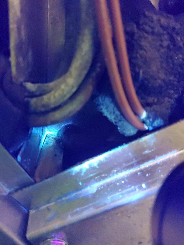 # HVAC Service Report

Responded to callback for condenser unit shutting off and system failure. Upon inspection, identified faulty electrical connection or component in the condenser unit causing intermittent operation. Inspected condensate drain line, refrigerant lines, and electrical connections within the mechanical compartment. Addressed the issue preventing proper unit operation and restored system functionality.