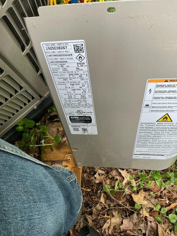 Completed cooling maintenance tune-up on Bryant air conditioning system. Performed routine inspection of outdoor condenser unit, verified proper operation of all components, and documented equipment condition with photos. Unit tested and confirmed operational upon service completion.