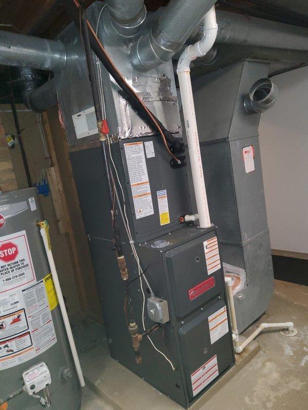 Responded to no cooling complaint on 5-year-old residential air conditioning system affecting entire home. Upon arrival, performed diagnostic evaluation using digital manifold gauges to assess refrigerant pressures and system temperatures. Inspection revealed system operating with abnormal parameters as indicated by gauge readings. Examined indoor furnace unit and outdoor condensing equipment, checking refrigerant lines, electrical connections, and overall system operation. Documented equipment conditions with photos for service records. Provided customer with diagnostic findings and prepared quote for complete system replacement as requested.