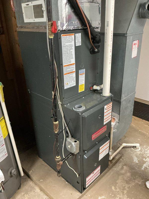 Responded to service call for air conditioning system not cooling effectively throughout residence. Evaluated existing 5-year-old system including basement-mounted furnace with refrigerant lines and outdoor cylindrical heat pump unit. Documented current equipment configuration and operational status. Provided comprehensive estimate for complete HVAC system replacement based on assessment findings and cooling performance issues.