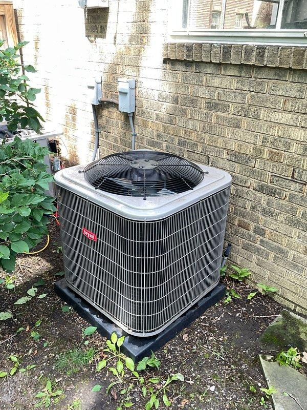 Completed annual preventative maintenance tune-up on a 1-year-old residential cooling system operating without any reported issues. Performed comprehensive inspection of indoor coil module unit (Model MZ43GD1-1-F) and outdoor condenser unit, verified proper refrigerant charge of R-410A, checked electrical connections and voltage, cleaned condenser coils, inspected copper refrigerant lines for leaks or damage, tested system operation and airflow, and confirmed all safety controls functioning correctly. System found to be in excellent condition with normal operating parameters throughout testing phase.