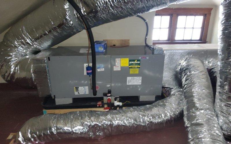 Responded to no-power condition on residential air conditioning system where control screen was blank and unit completely non-functional. Issue occurred immediately following capacitor replacement during routine maintenance. Upon arrival, inspected air handler unit located in attic space and traced electrical connections from recently serviced components. Discovered improper wiring connection made during previous capacitor installation that resulted in loss of power to control board and transformer. Corrected wiring connections per manufacturer specifications, verified proper voltage at control board, and restored power to thermostat interface. Tested system operation through complete cooling cycle, confirmed proper compressor engagement, verified adequate airflow across evaporator coil, and ensured all safety controls functioning correctly. Unit returned to normal operation with full functionality restored.