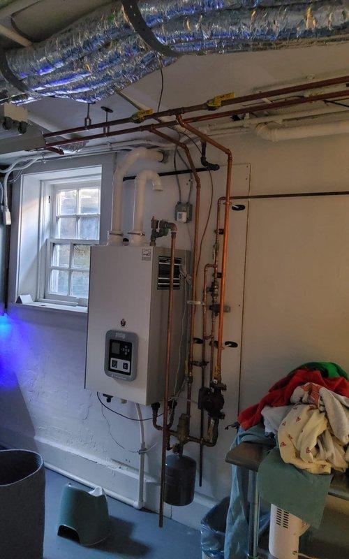 Returned to property to complete HVAC system repair by installing replacement control board. System tested and verified operational upon completion of control board installation.