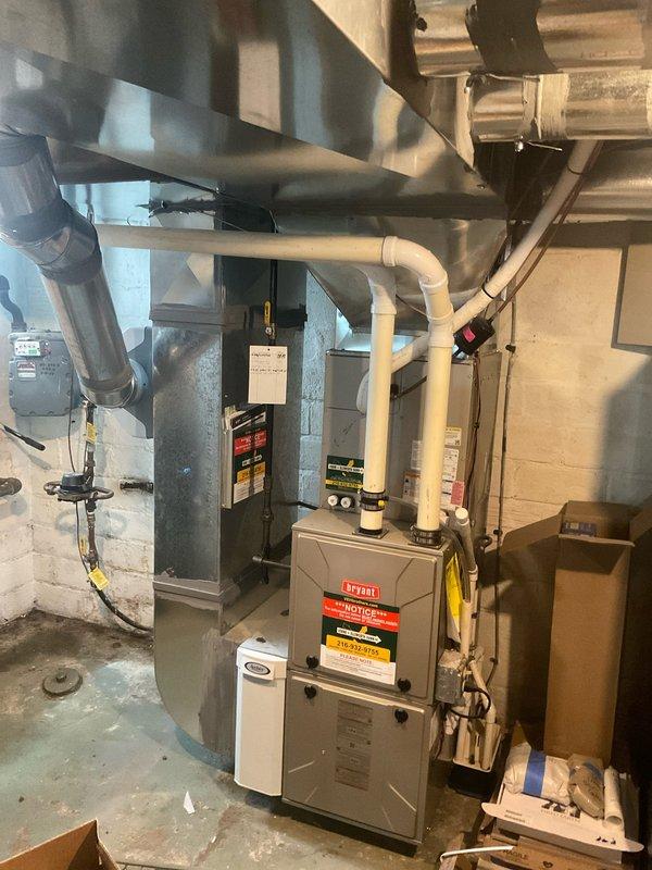Completed installation of cold air return vent in basement utility area per customer request. New metallic ductwork was properly connected to existing HVAC system, with all joints secured and sealed to ensure optimal airflow and system efficiency.